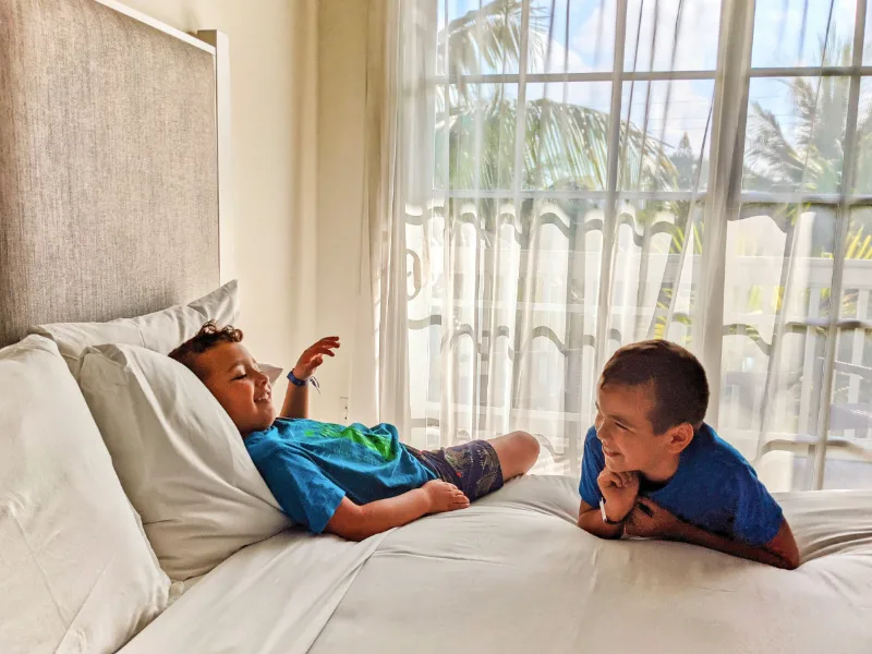 Taylor Family in Room at Marker Resort Hotel Key West Florida Keys 3