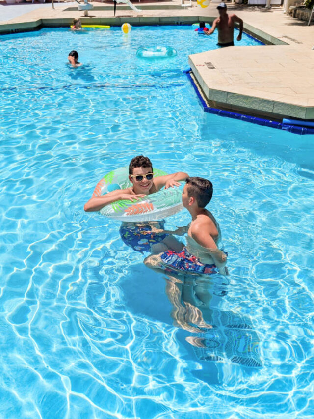 Taylor Family in Swimming Pool at Hyatt Centric Key West Florida Keys 2