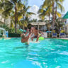Taylor Family in Swimming Pool at Marker Resort Hotel Key West Florida Keys 4
