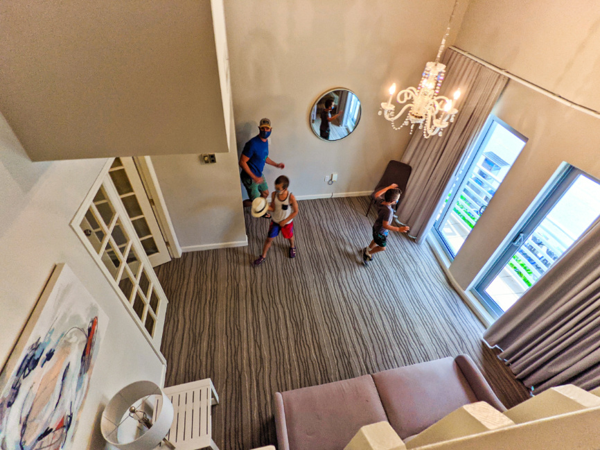 Taylor Family in Townhouse Suite at Shelborne Miami Beach Florida 1
