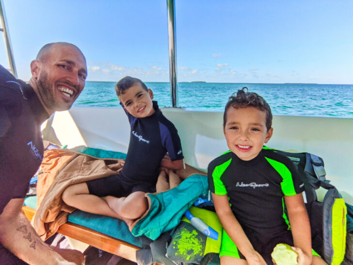 Taylor Family in Wetsuits with Honest Ecotours Dolphin Snorkeling Key West Florida 2020 1b