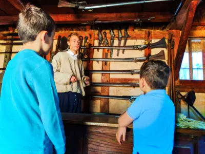 Taylor Family in village at Jamestown Settlement Virginia 1