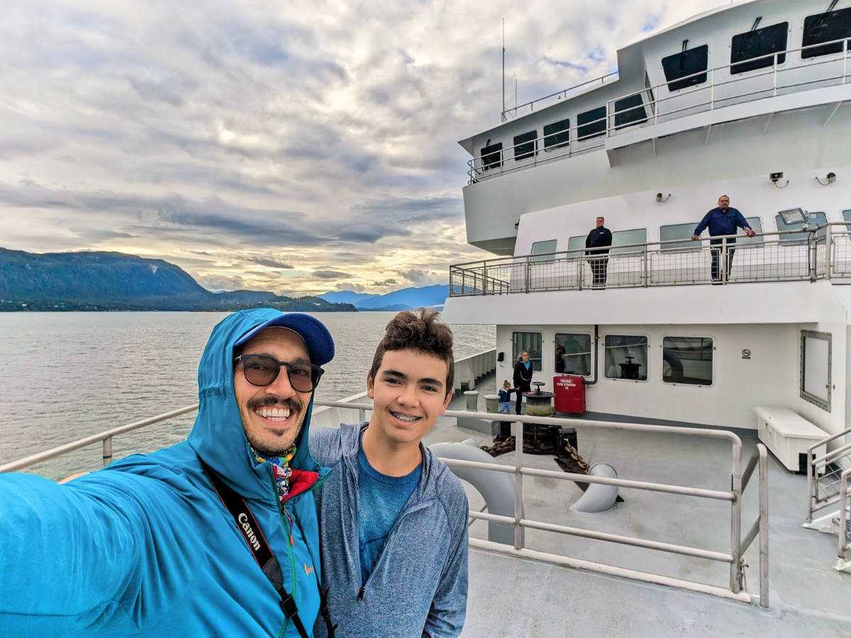 Taylor Family on Alaska Marine Highway System Inside Passage Alaska 1
