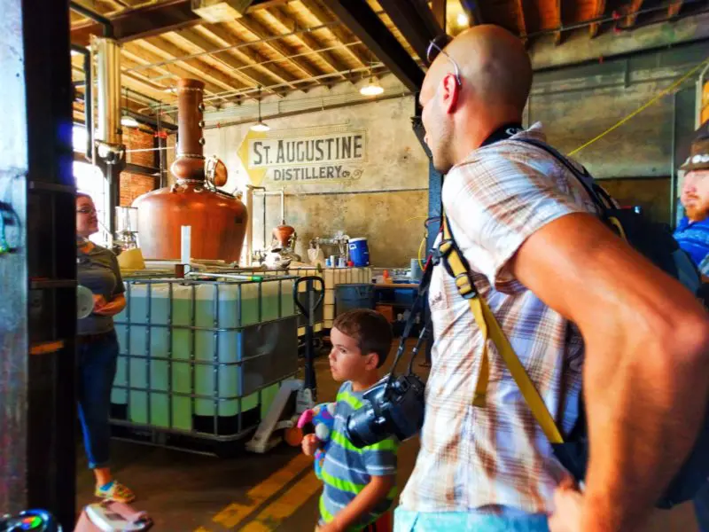 Taylor Family on Distillery tour St Augustine Distillery 2