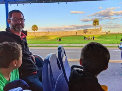 Taylor Family on Golf Cart tour of Saint Augustine Florida 2