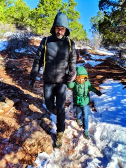 Taylor Family on Lee Pass Trailhead at Kolob Canyons Zion National Park Utah 2