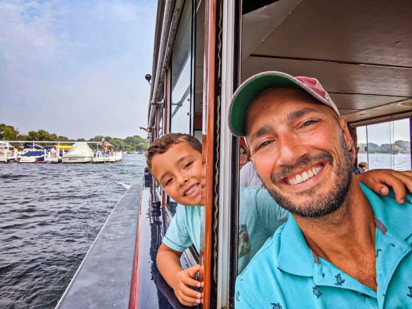 Taylor Family on Mailboat Tour Cruise Lake Geneva Wisconsin 3