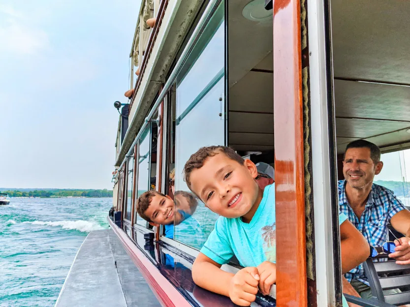 Taylor Family on Mailboat Tour Cruise Lake Geneva Wisconsin 5
