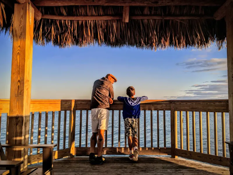 Taylor Family on Pier at Ocean Pointe Suites Key Largo Florida Keys 2020 3
