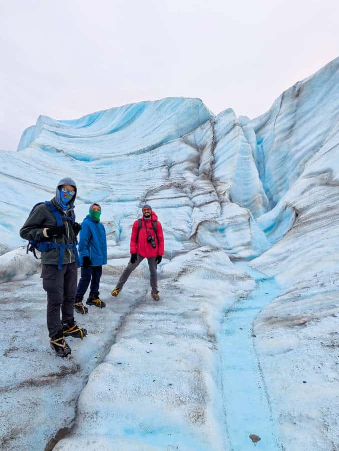 Taylor Family on Root Glacier with Kennicott Wilderness Guides McCarthy Alaska