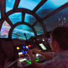 Taylor Family on Smugglers Run in Galaxys Edge Star Wars Land Disneyland 2020 3