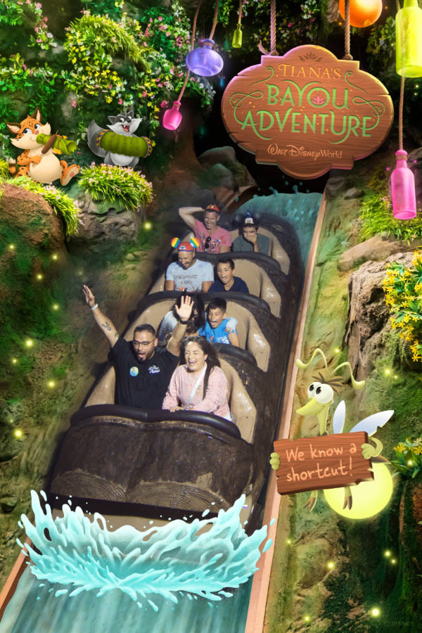 Taylor Family on Tianas Bayou Adventure Disney Photo Pass Magic Kingdom Walt Disney World Orlando 1