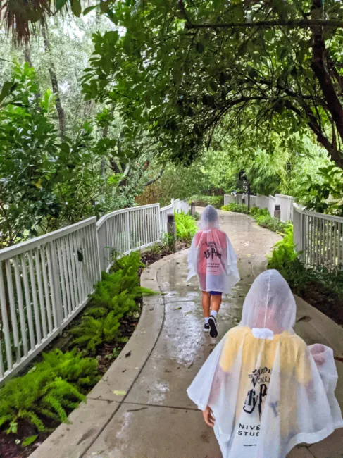 Taylor Family on Walking Path from Universal CityWalk to Cabana Bay Beach Resort Universal Orlando 1