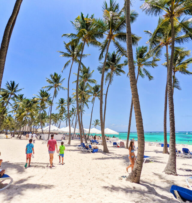 Taylor Family on beach at Club Med Punta Cana Dominican Republic 6