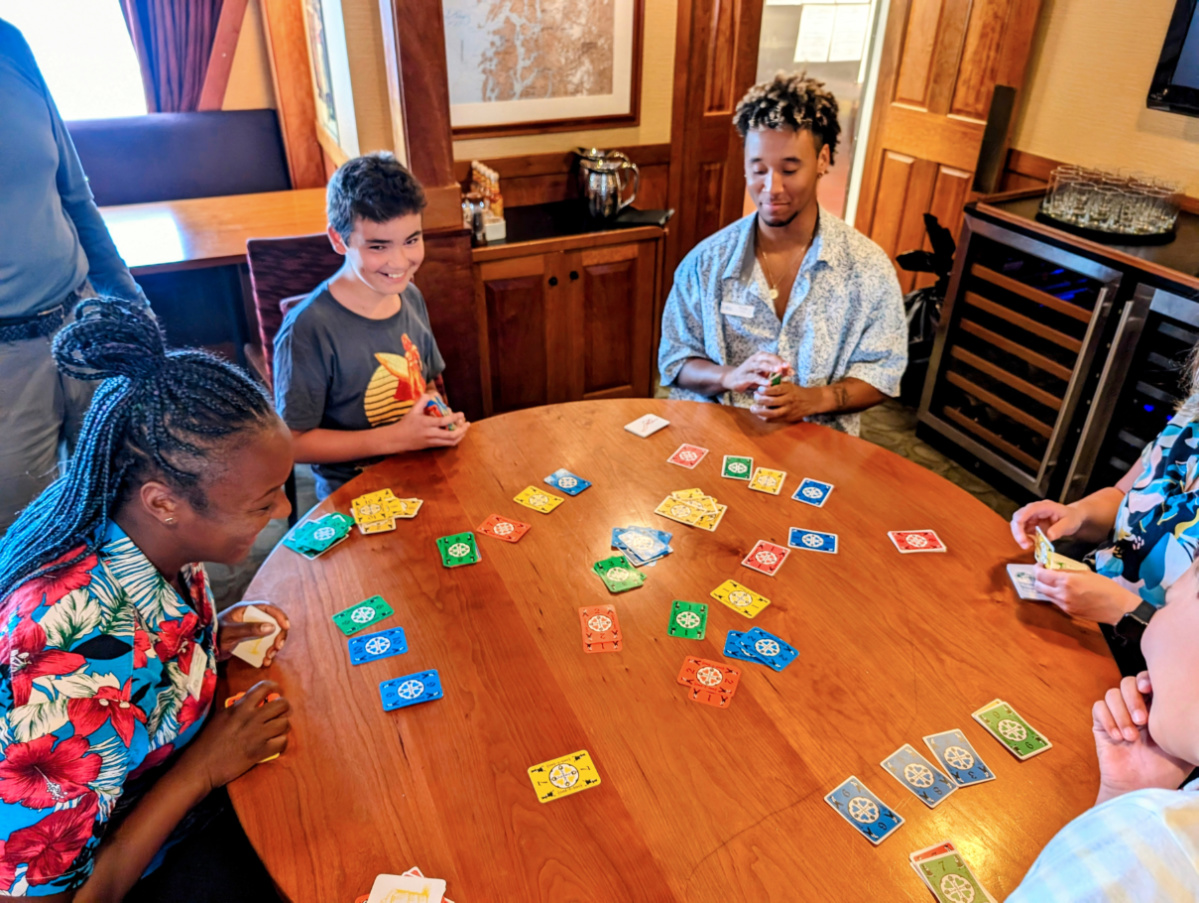 Taylor Family playing games with crew onboard UnCruise Safari Explorer Hawaii 1