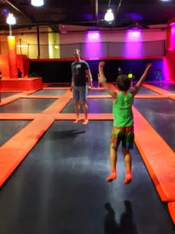 Taylor Family playing trampoline park at Big Air Buena Park California 5