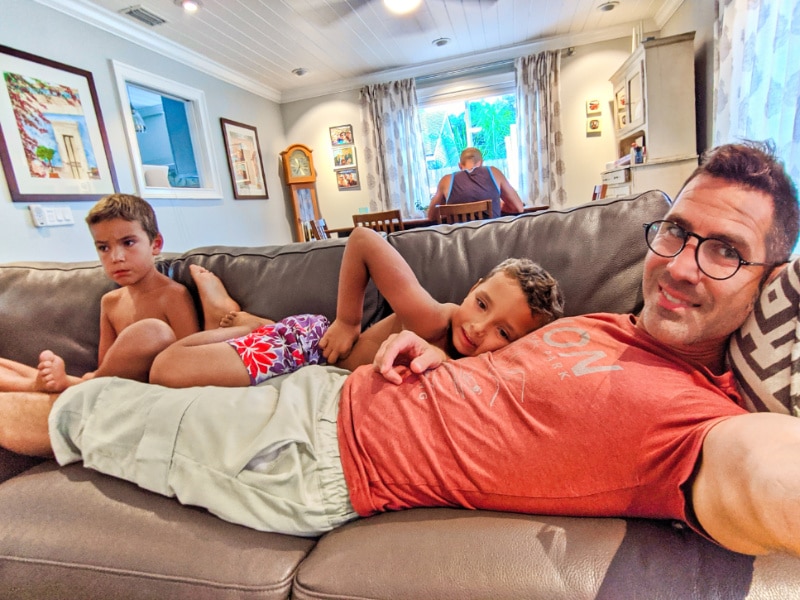 Taylor Family relaxing at home Butler Beach Florida 2020 1