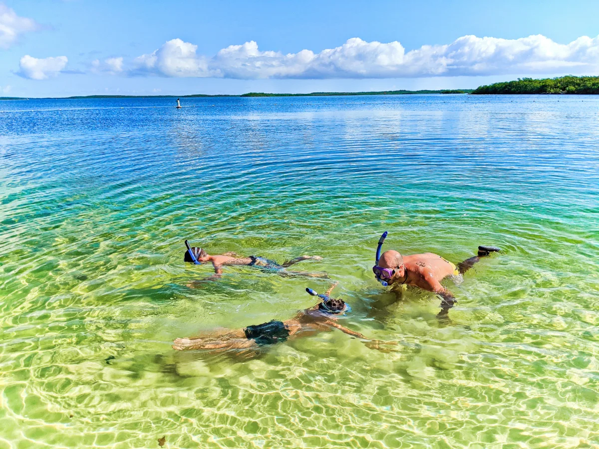 Taylor Family snorkeling at John Pennekamp Coral Reef State Park Key Largo Florida Keys 2020 10