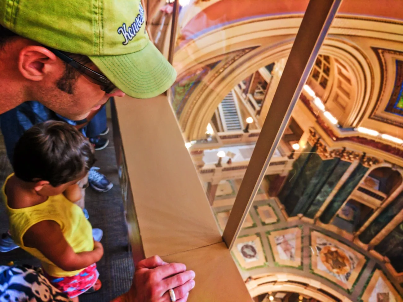 Taylor Family touring Capitol Building Madison Wisconsin 4