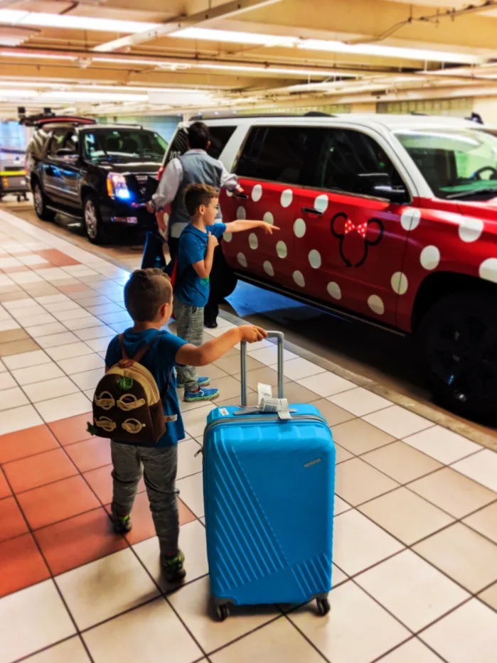 Taylor Family with American Tourister luggage at MCO Orlando International Airport 1