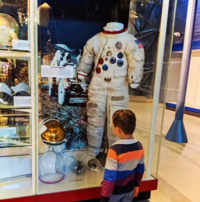 Taylor Family with Astronaut Suite at Udvar Hazy Air and Space Museum Fairfax Virginia 1