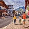 Taylor Family with Bavarian Buildings in Leavenworth Washington 2