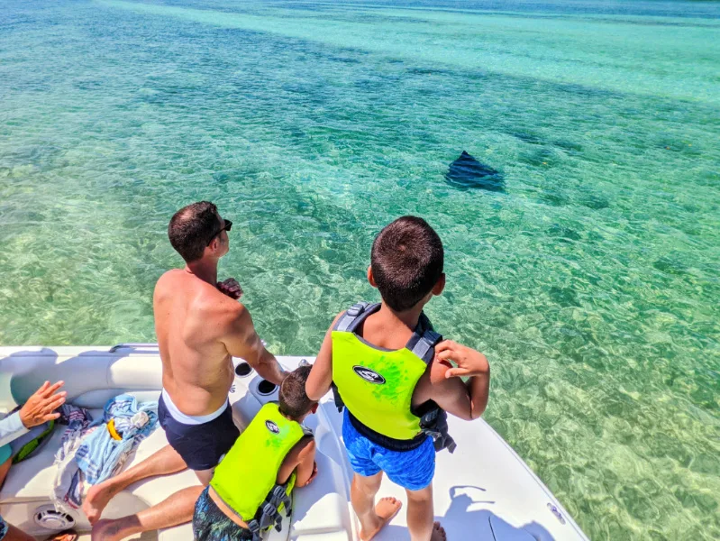 Taylor Family with Eagle Ray with Island to Island Charters Backwaters of Key West Florida Keys 2021 1