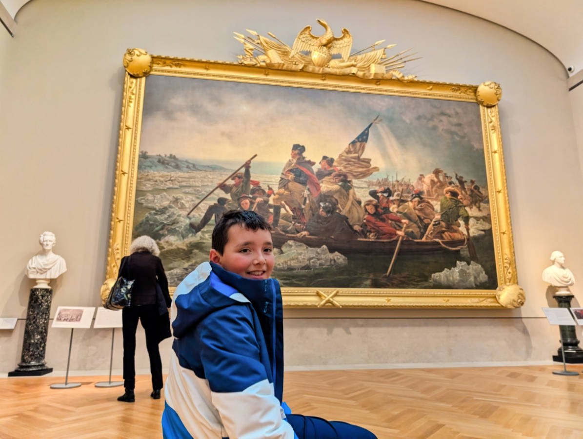 Taylor Family with George Washington Crossing the Delaware at the Metropolitan Museum of Art New York City 1