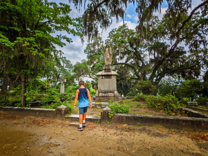 Taylor Family with Graves at Bonaventure Cemetery Savannah Georgia 2