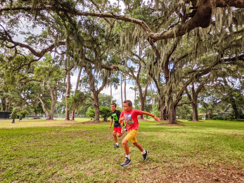 Taylor Family with Live Oaks and Moss at Kings Park on St Simons Island Golden Isles Georgia 3