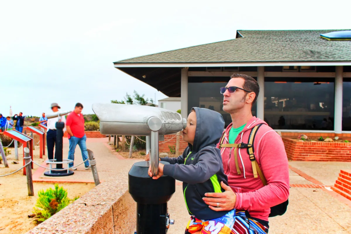 Taylor Family with binoculars at Cabrillo National Monument 4