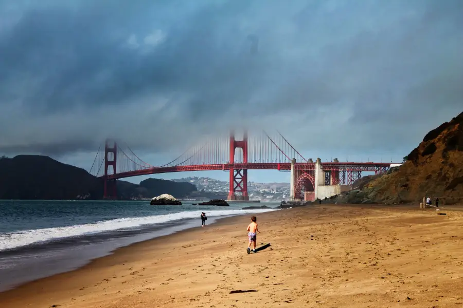 Taylor family at Golden Gate Bridge from Baker Beach GGNRA San Francisco 18