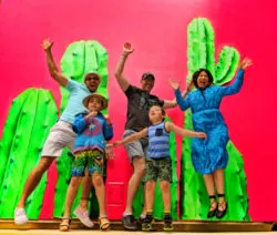 Taylor family with Cactus mural the Source OC Buena Park California 4