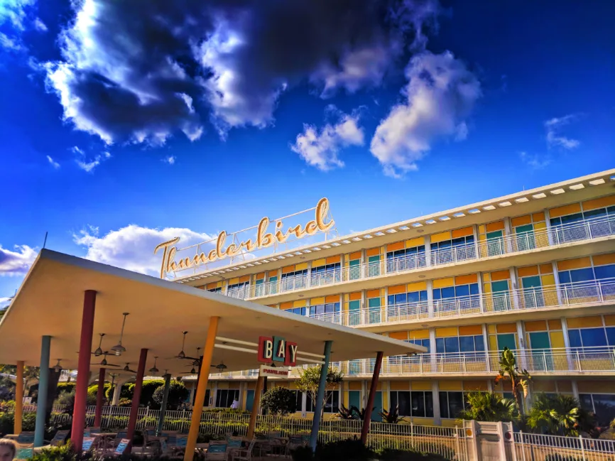 Thunderbird building Universal Cabana Bay Resort Orlando 9