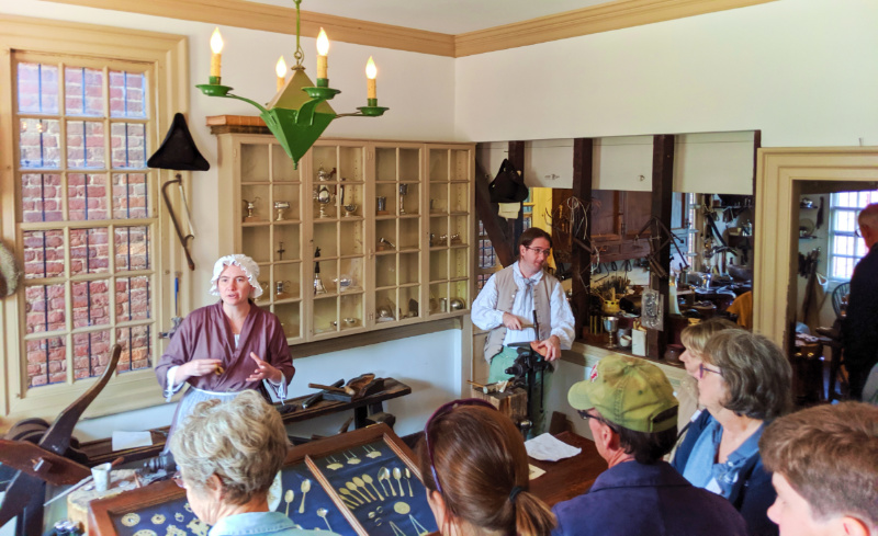 Silversmith Demonstration at Colonial Williamsburg Virginia 1