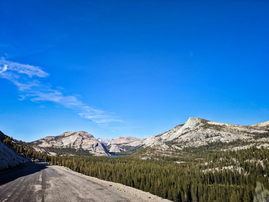 Tioga Pass and Tenaya Lake in Yosemite National Park California 1
