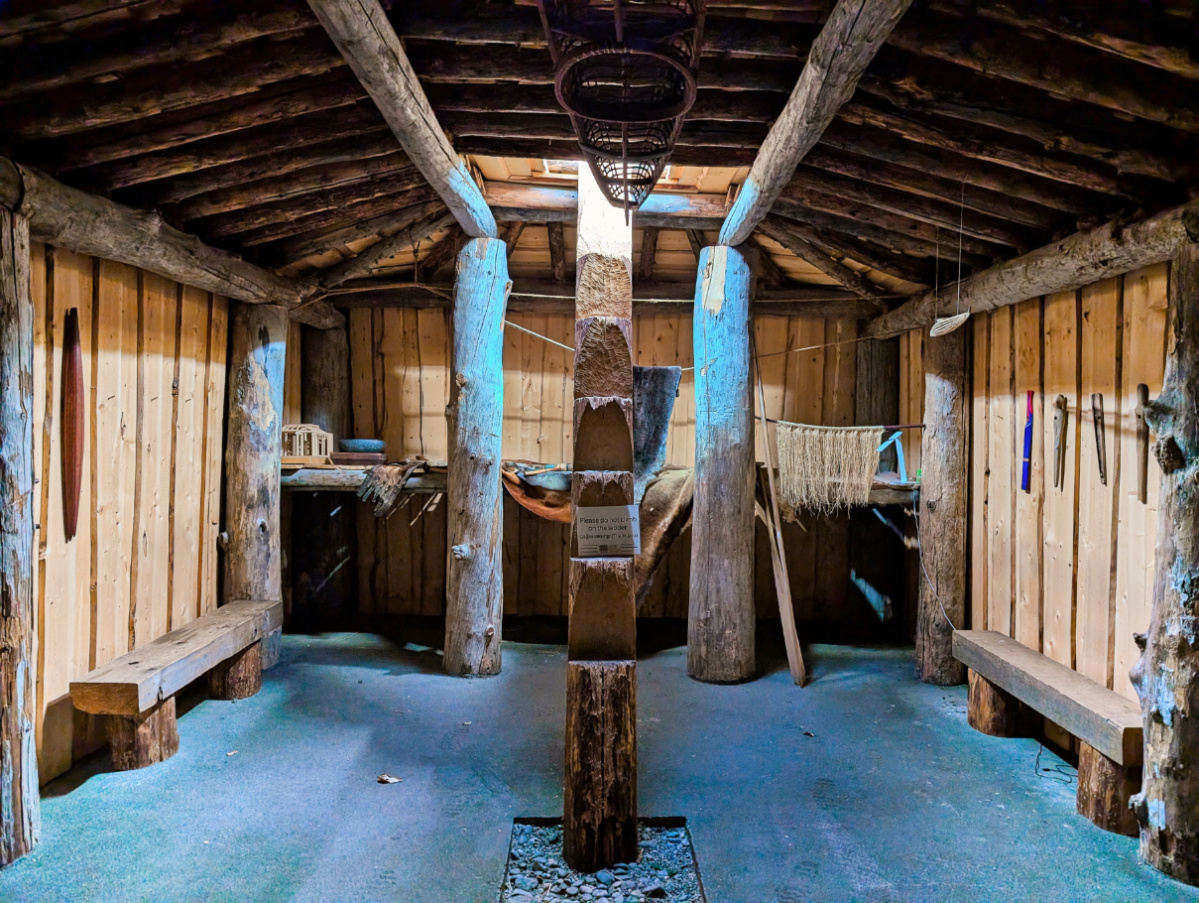 Tlingit Clan House at Alaska Native Heritage Center Anchorage 1