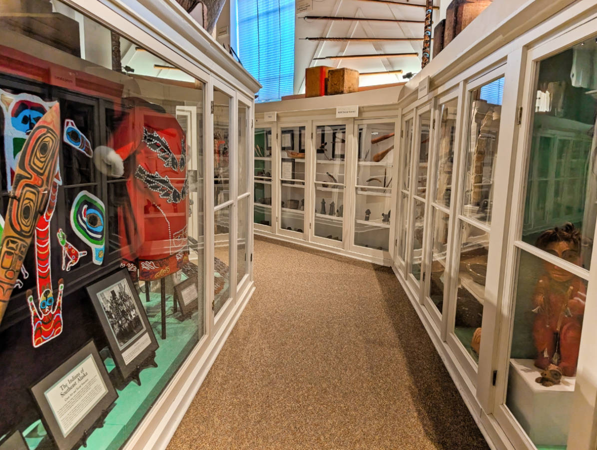 Tlingit Exhibits at Sheldon Jackson Museum in Sitka Alaska