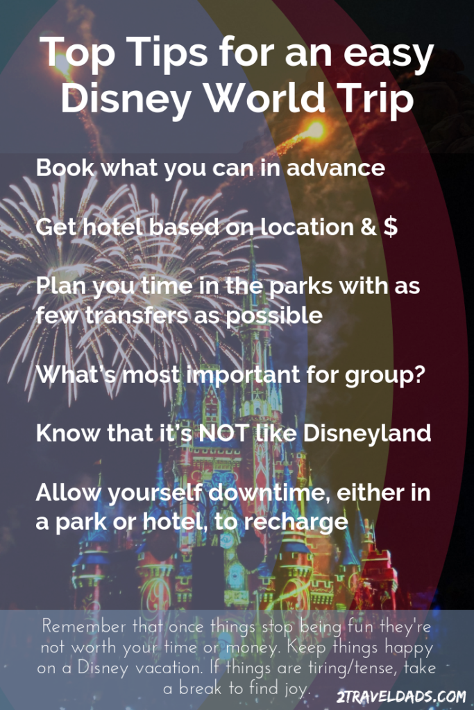 Top tips for enjoying a Disney World vacation within minimal stress. Save money and truly enjoy Disney World in Orlando, Florida.