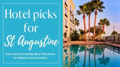 Reviews and recommendations of hotels in St Augustine, from Best Westerns to historic hotels. Also camping and vacation rental recommendations near the beach. #Florida #StAugustine #hotels