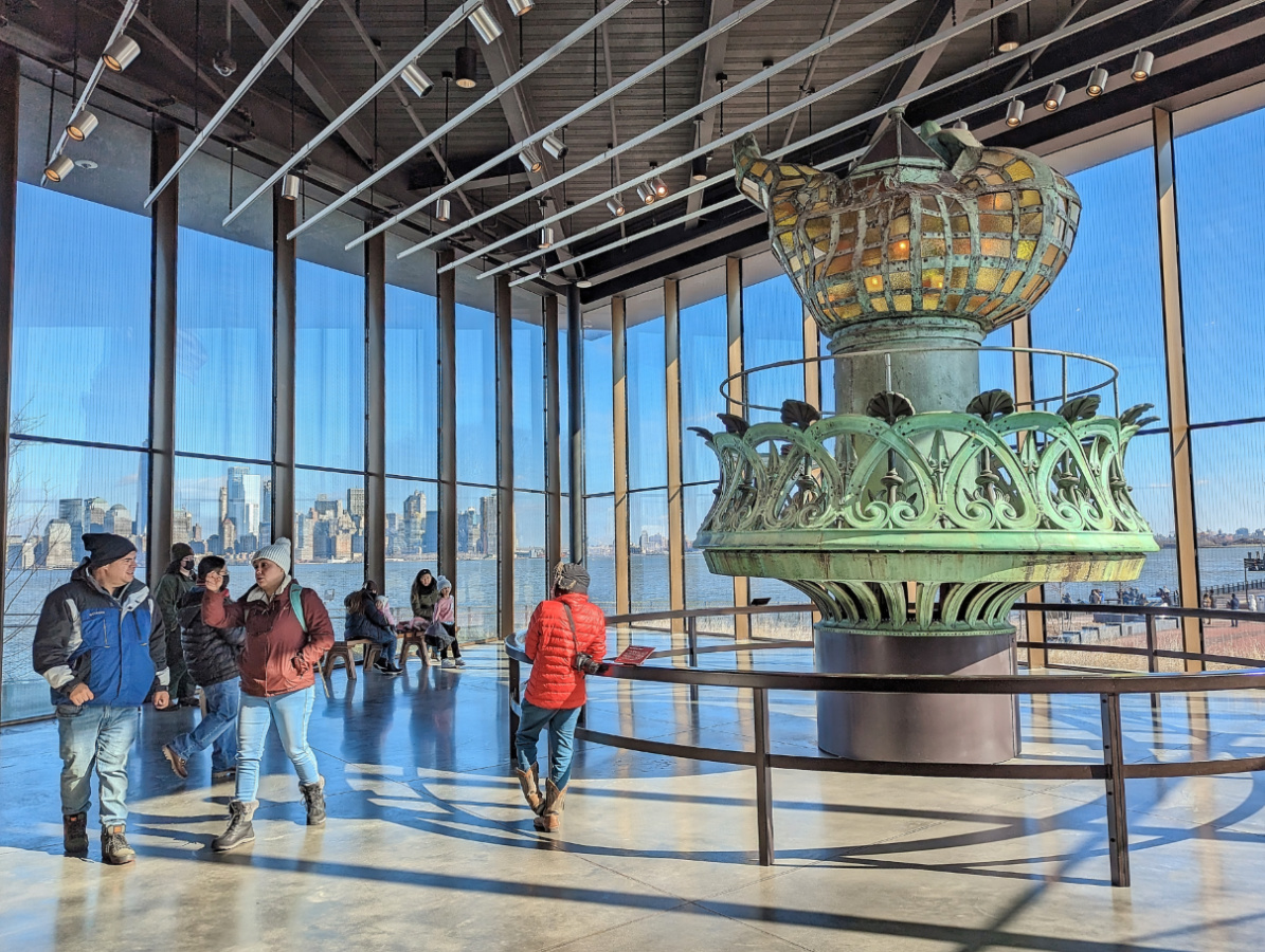 Torch in Visitor Center at Statue of Liberty National Monument New York City 1