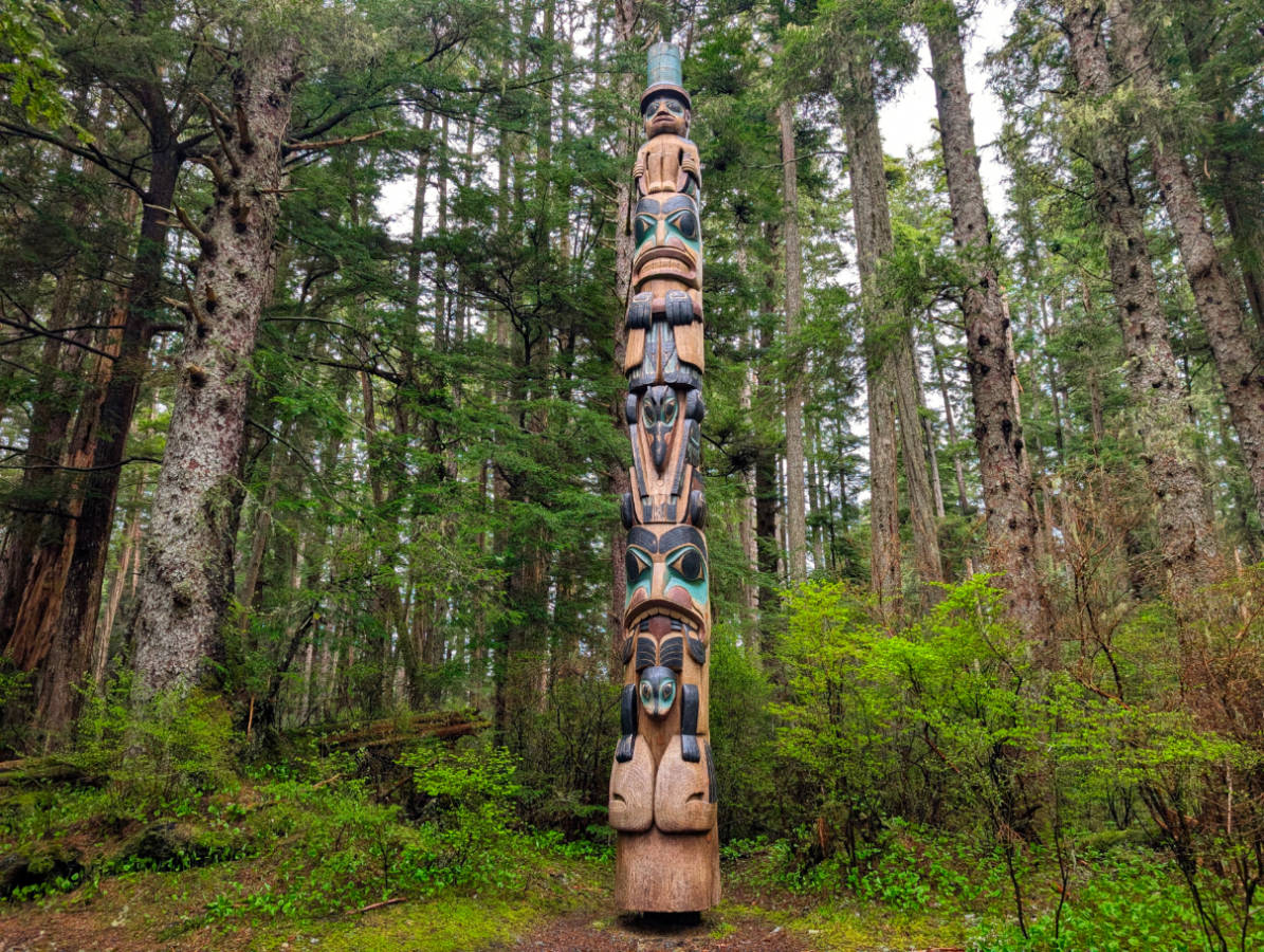 Totem Pole Trail at Sitka National Historical Park Sitka Alaska