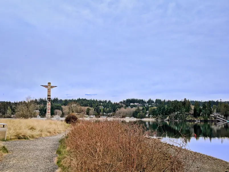 Totem Pole at the Resort at Port Ludlow Olympic Peninsula WA 1