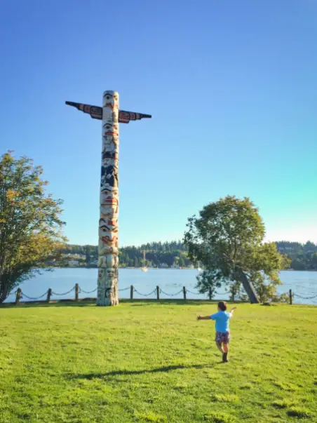 Totem Pole at the Resort at Port Ludlow Olympic Peninsula WA 4