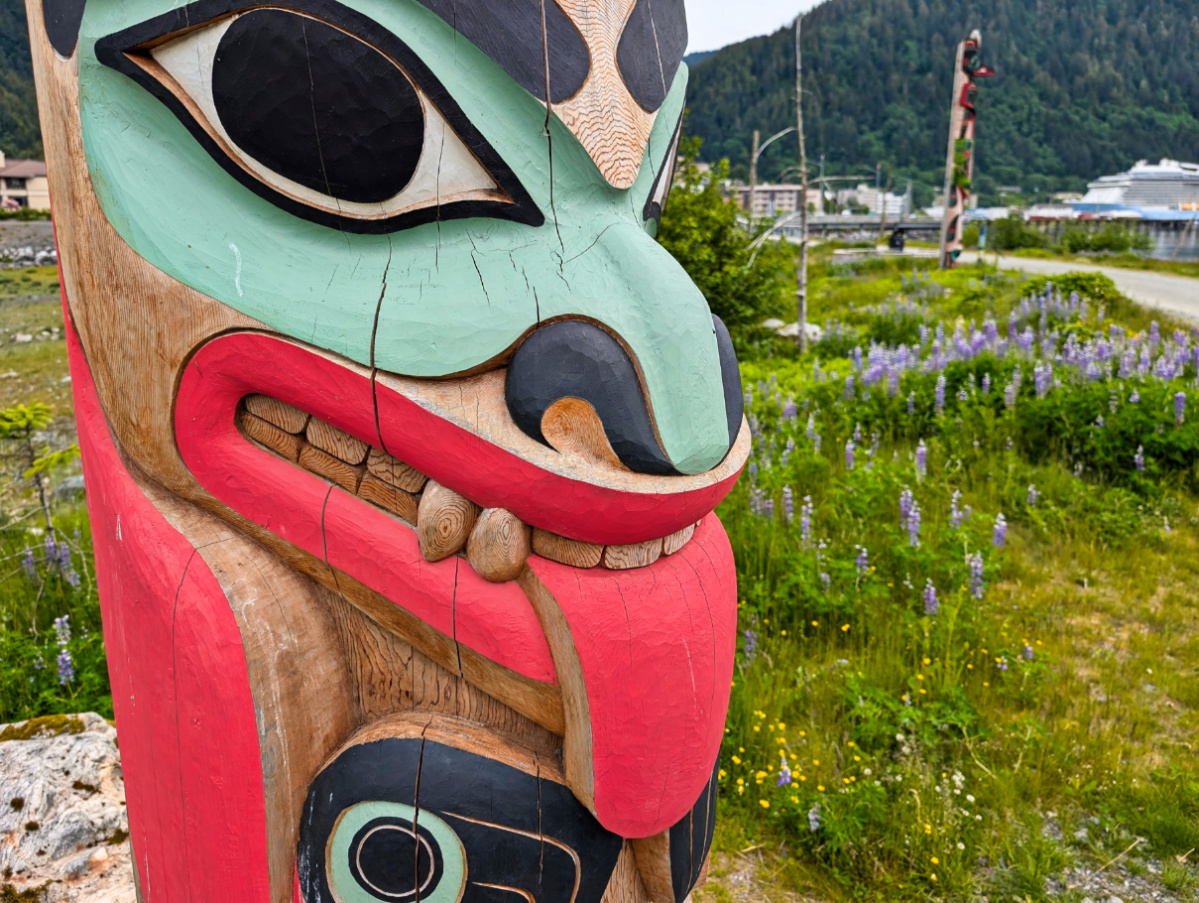 Totem Pole on Waterfront Juneau Alaska 10