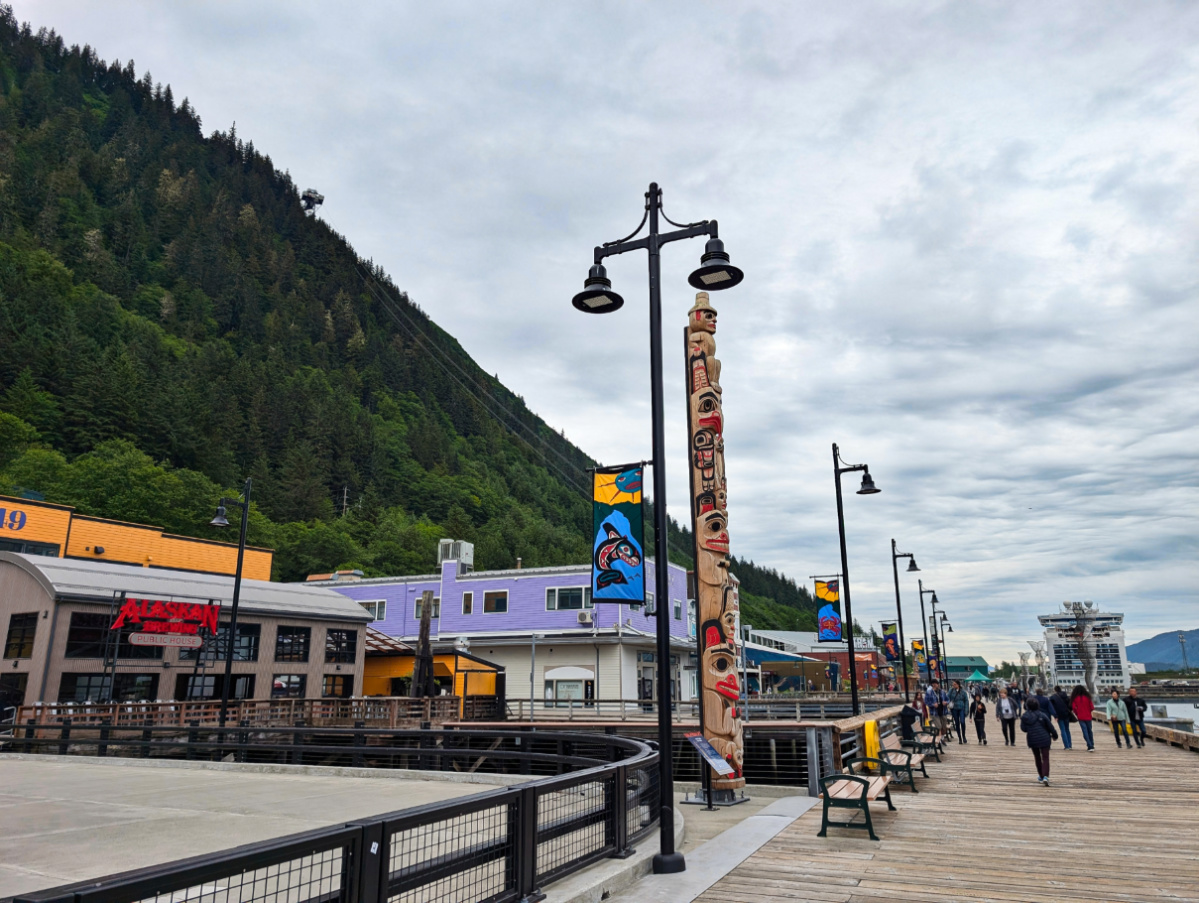 Totem Pole on Waterfront Juneau Alaska 5