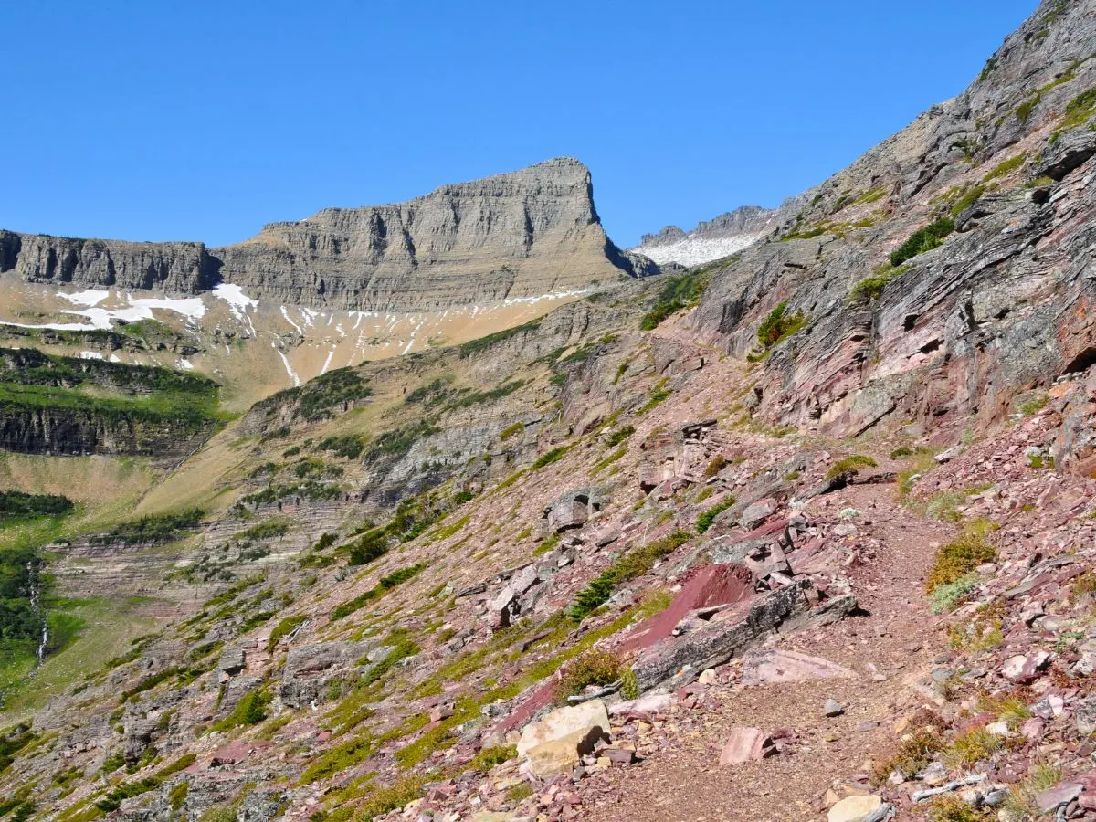 Triple Divide Pass from Cut Bank in Glacier National Park