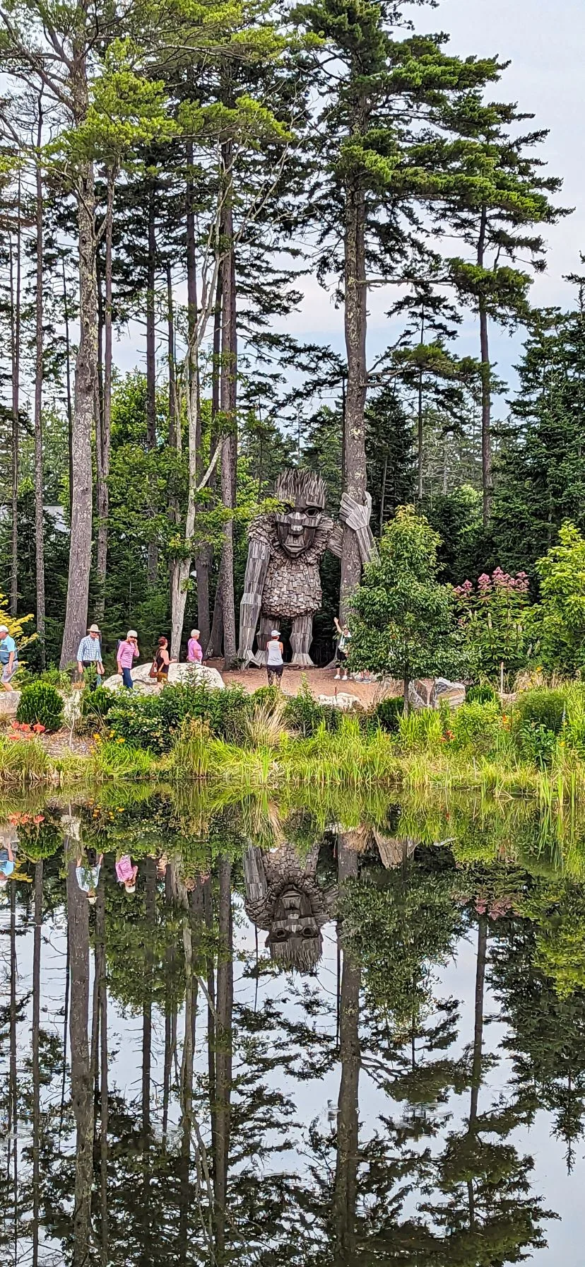 Troll at Coastal Maine Botanical Gardens Boothbay Harbor Maine Road Trip