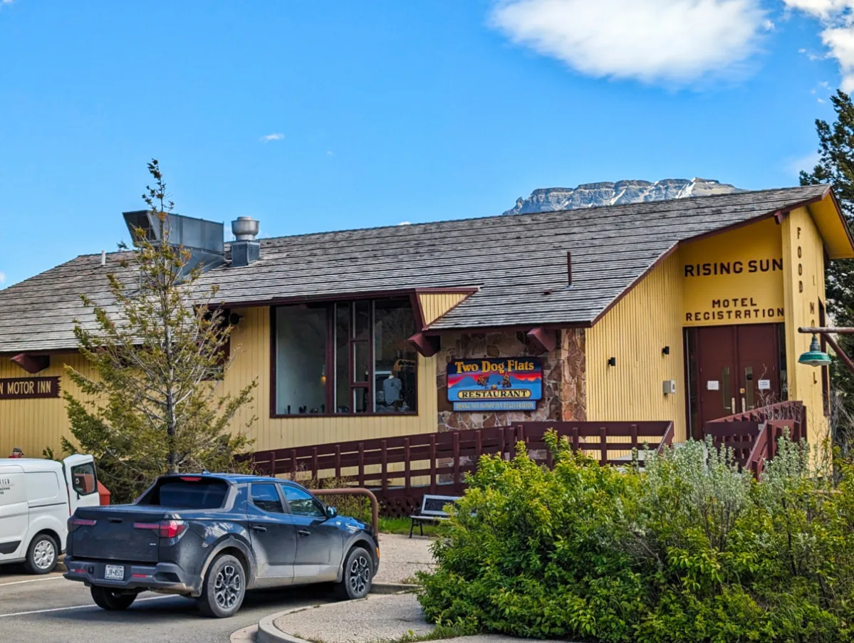 Two Dog Flats Restaurant at Rising Sun Motor Lodge Glacier National Park Montana 1