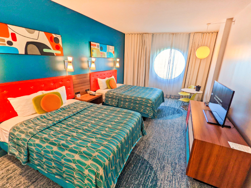 Two Queen Room in Beachside Tower Universal Cabana Bay Resort Orlando 6